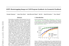 GIFT: Bootstrapping Image-to-CAD Program Synthesis via Geometric Feedback